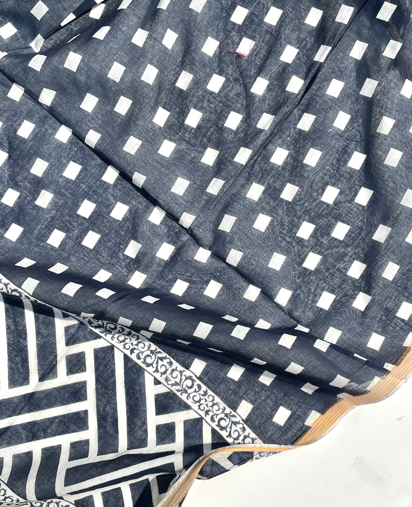 Rani Indigo Organic cotton shawl