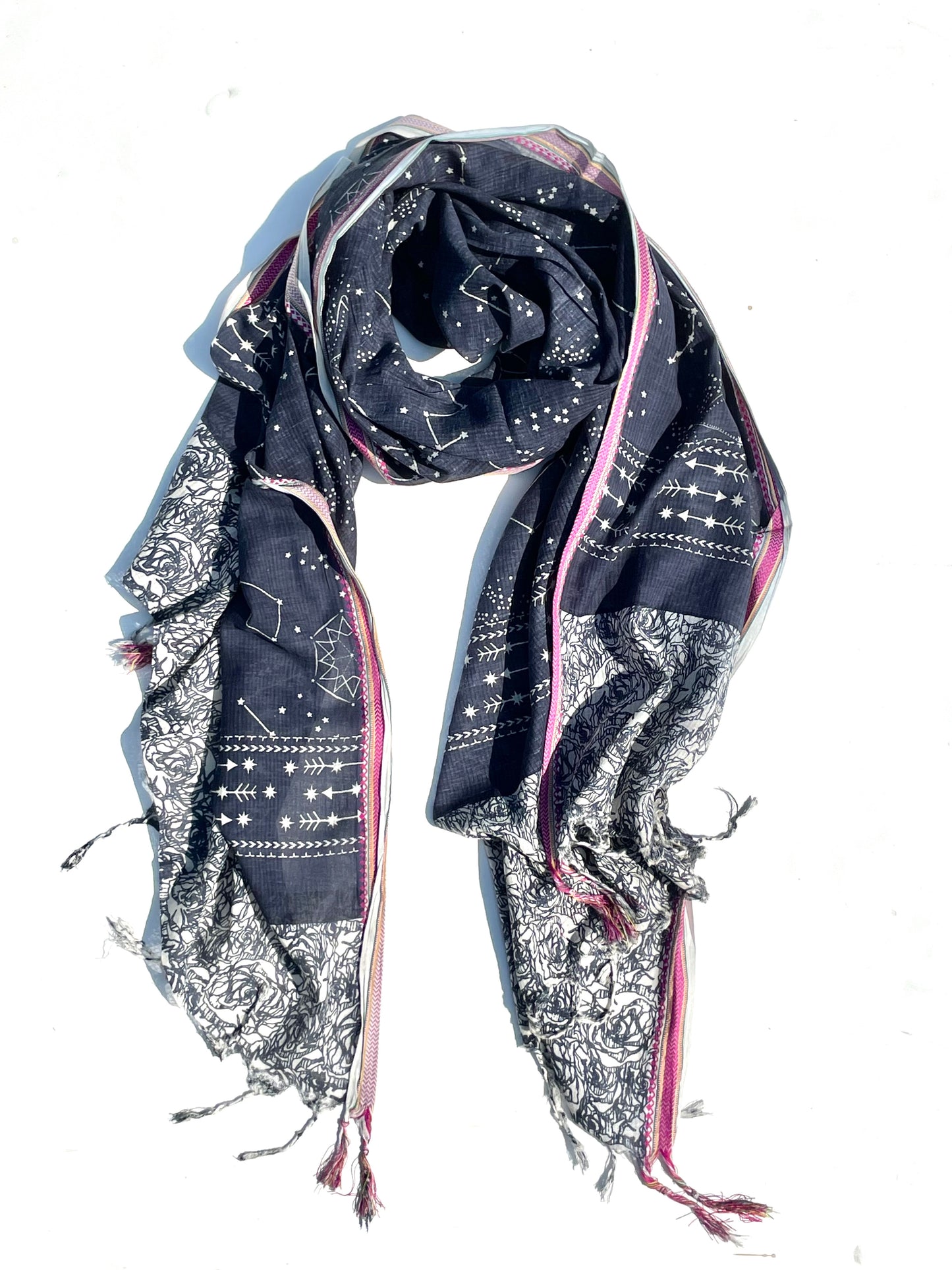 Sitara Indigo Organic cotton shawl