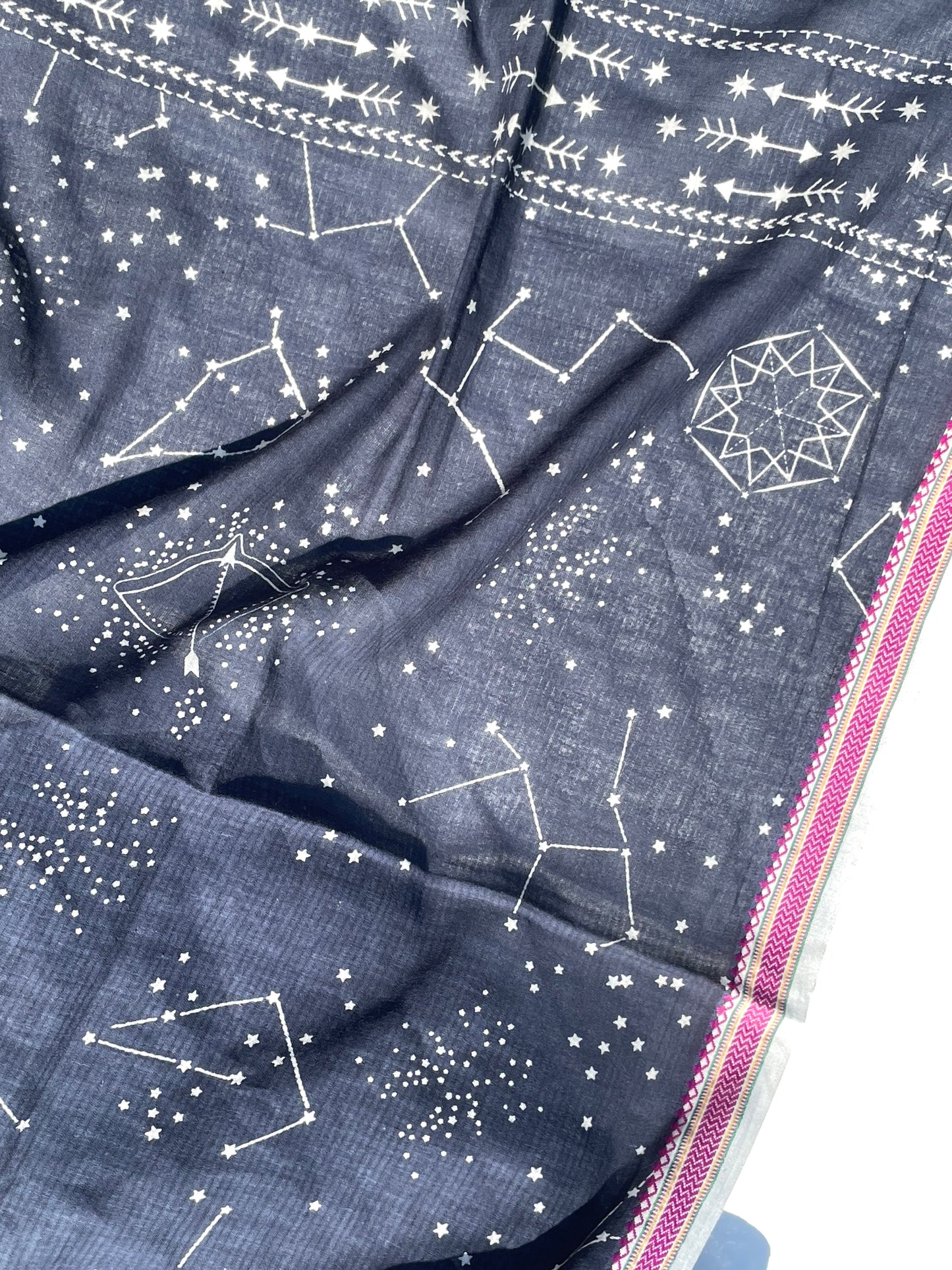 Sitara Indigo Organic cotton shawl