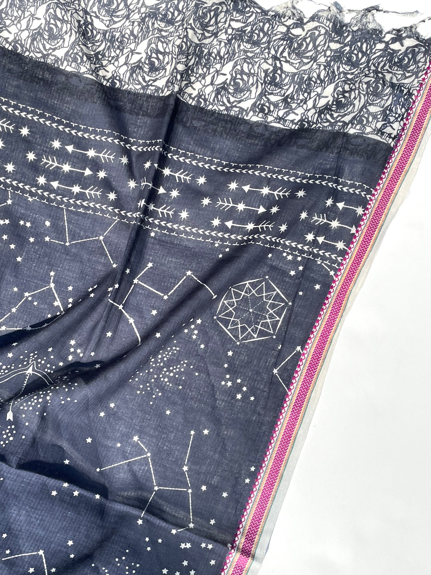 Sitara Indigo Organic cotton shawl